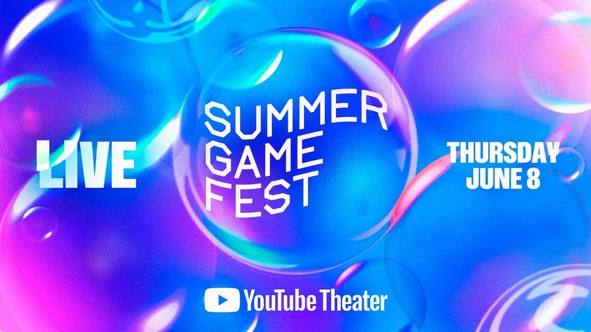 Summer Game Fest 2023 logo on a bubbly background.