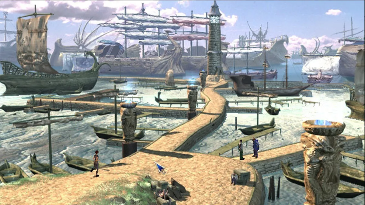 Arcadia's docks in The Longest Journey