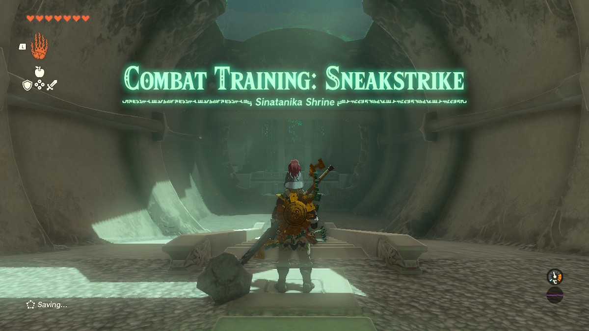 the entrance of sinatanika shrine in tears of the kingdom