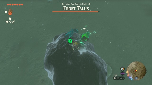 fighting the frozen talus for sisuran shrine