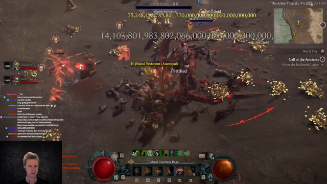 Diablo 4 Barbarian Rend Bleed build 35 undecillion damage