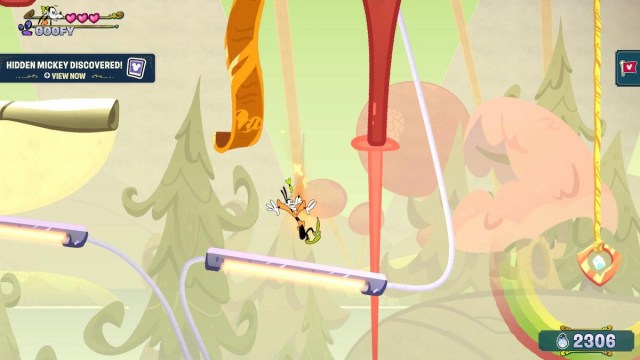 Goofy gameplay in Disney Illusion Island