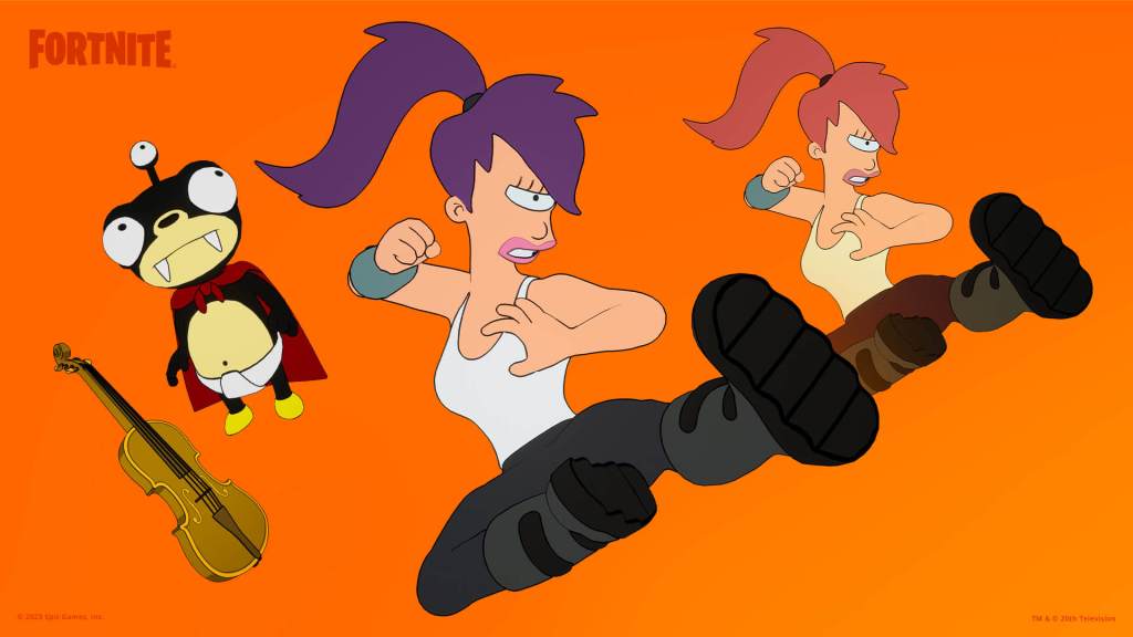 Futurama Fortnite crossover Leela skin