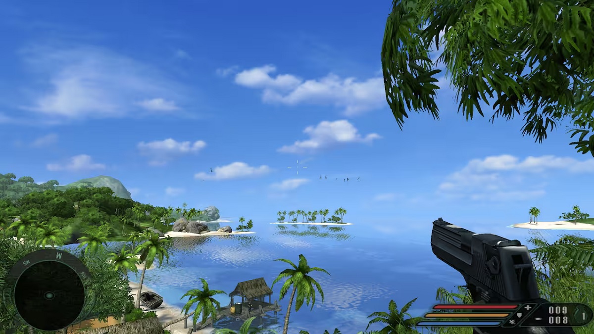 Far Cry: a beautiful tropical beach.