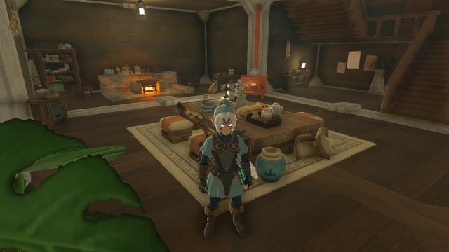 Interior of Link's house in The Legend of Zelda: Tears of the Kingdom.