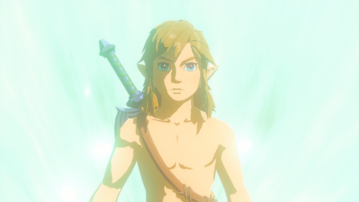 Link surrounded by light in The Legend of Zelda: Tears of the Kingdom.
