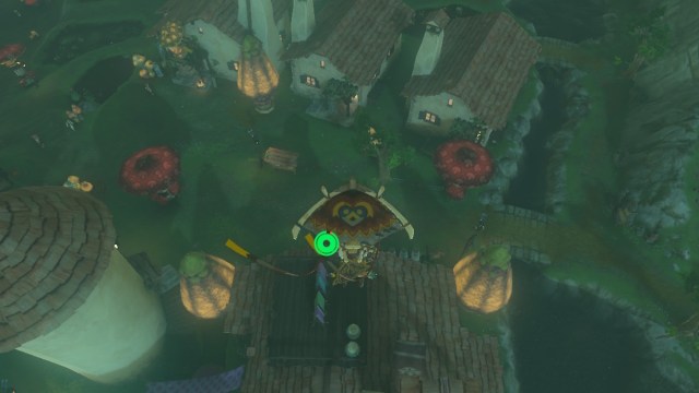 Link using paraglider in The Legend of Zelda: Tears of the Kingdom.
