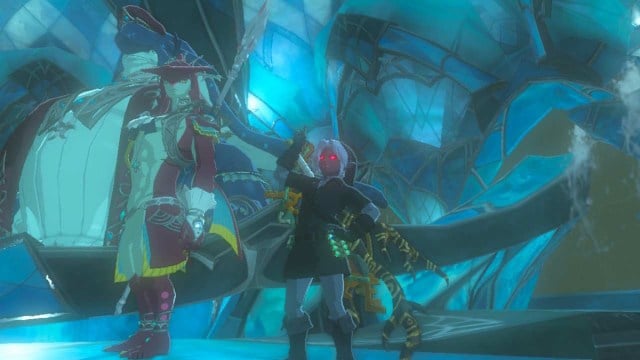 Link and Sidon in The Legend of Zelda: Tears of the Kingodm.