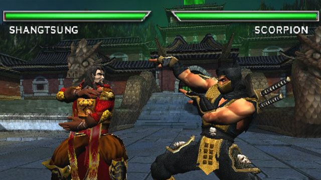 Scorpione vs Shang Tsung in MK Deadly Alliance