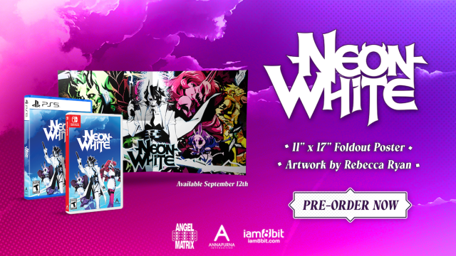 Neon White pre-order poster