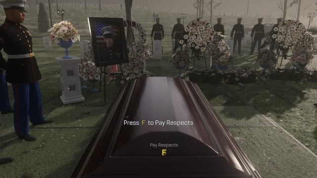 The infamous funeral scene from Advanced Warfare