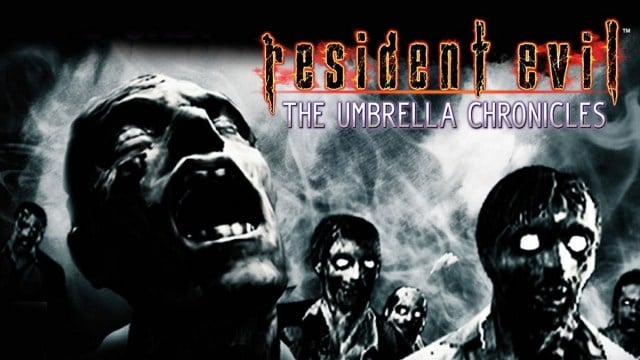 Resident Evil Umbrella Chronicles: A close-up of some black and white zombie faces.