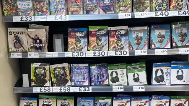 Tesco: a series of physical Switch, PlayStation, and Xbox video games.
