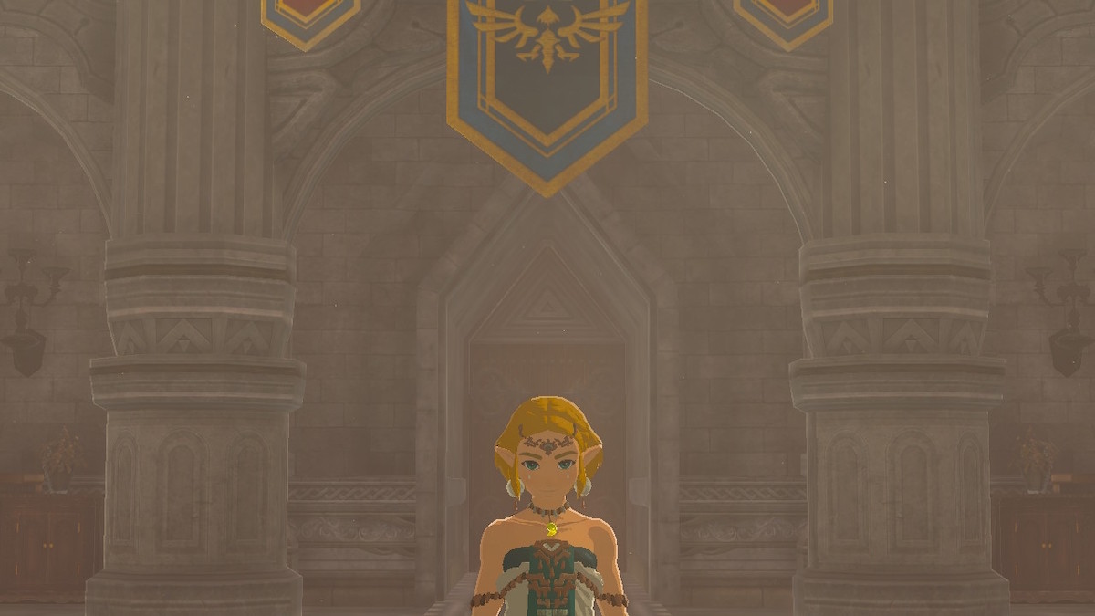 Zelda in Hyrule Castle in The Legend of Zelda: Tears of the Kingdom.