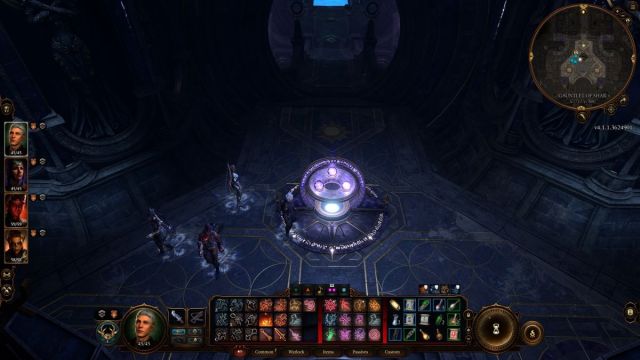 Baldur's Gate 3 Gauntlet of Shar Umbral Gem platform 