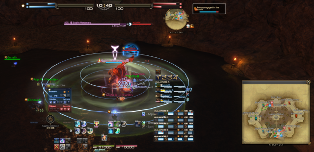 In FFXIV Rival Wings, you'll encounter Goblin Mercenary objectives. Here, two enemy teams fight to deal more damage to the target as it signals its next attack.