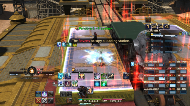 The Loading Station in FFXIV Rival Wings, the Hidden Gorge PvP mode