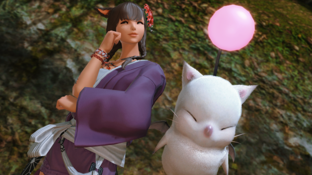 The FFXIV Tomestone event 2023 NPC hangs out in all three city states. You'll find this little Moogle in each to exchange Tenfold tokens.