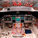 NASA spaceship cockpit.