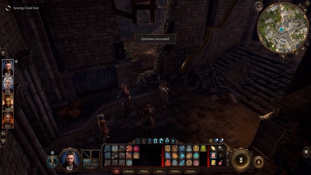 Quick save in Baldur's Gate 3 feature