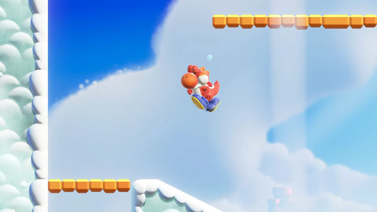 Yoshi in Super Mario Wonder