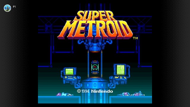The Super Metroid main menu is creepy!
