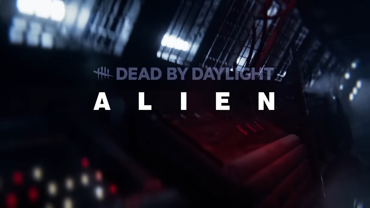 The Dead by Daylight logo on a dark corridor with the word "Alien" written underneath.