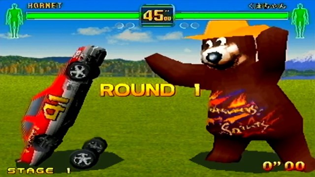 Car vs Bear in fighters megamix