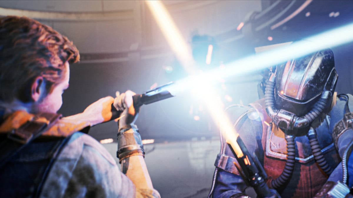 Lightsaber battle in Star Wars Jedi: Survivor.