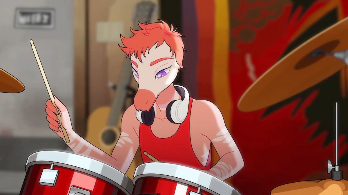The Goodbye Volcano High release date seems good to go, and KO-OP has released more images like this one featuring Reed (drummer) ahead of launch in August.