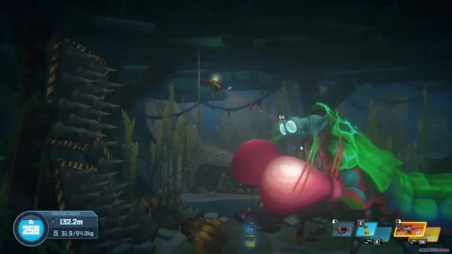 Fighting the Mantis Shrimp optional boss