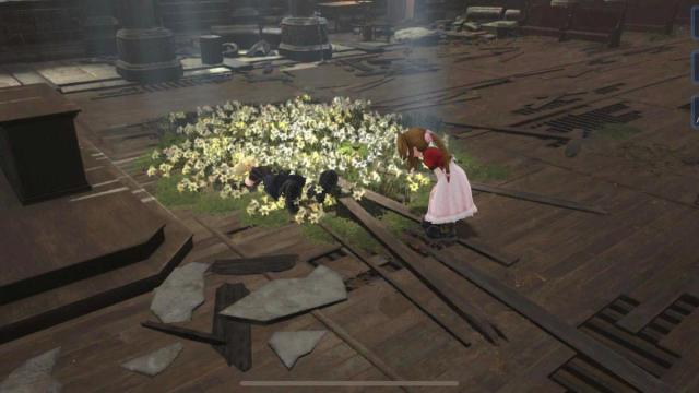 Aerith and Cloud in Final Fantasy 7 Ever Crisis