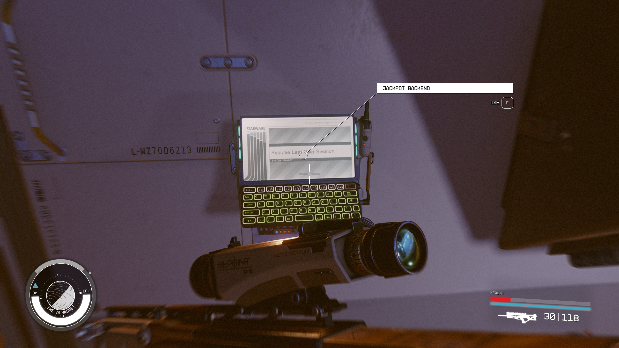 Almagest Casino jackpot backend in Starfield