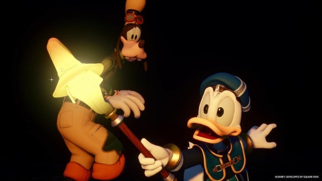 The Kingdom Hearts 4 story still involves Donald and Goofy in some shape or form.