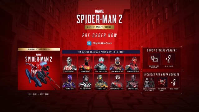 What does the Marvel's Spider-Man 2 Digital Deluxe Edition have?
