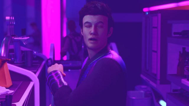 Bartender in Astral Lounge in Starfield.