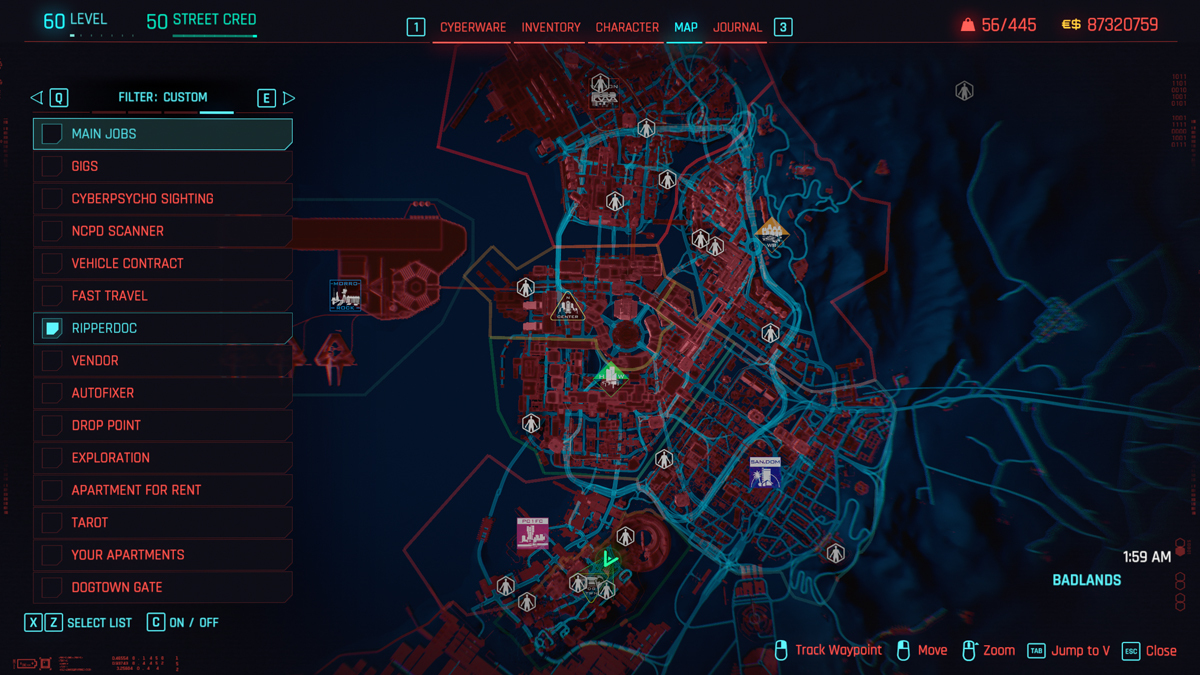 Best Ripperdocs in Cyberpunk 2077 Locations and map