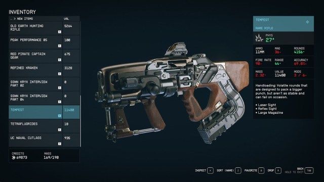 получите уникальную винтовку Tempest в Starfield Gun