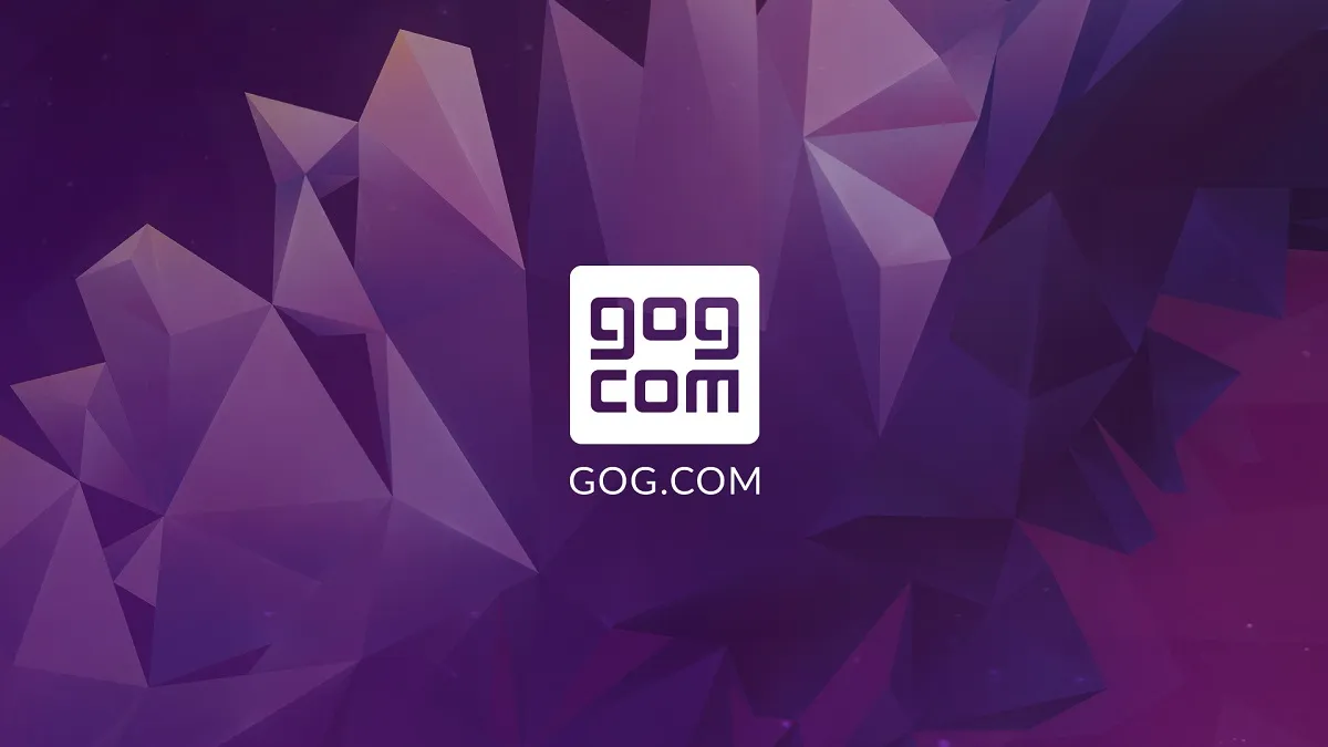 The GOG.com logo on a purple background.