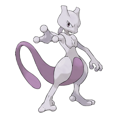 Pokemon Red and Blue legendary Mewtwo