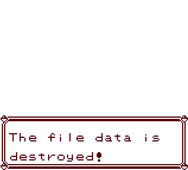 Pokemon Red The File Data is destroyed