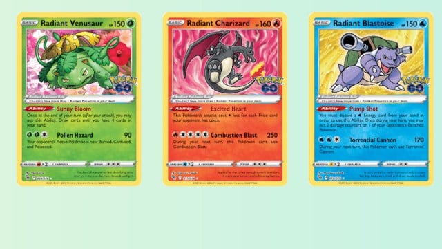 Radiant cards in Pokemon TCG.