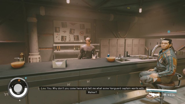 Starfield: Все ответы Лу Что такое девиз Vanguard, бармен звездного поля