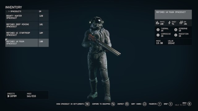 Va'ruun spacesuit in Starfield.