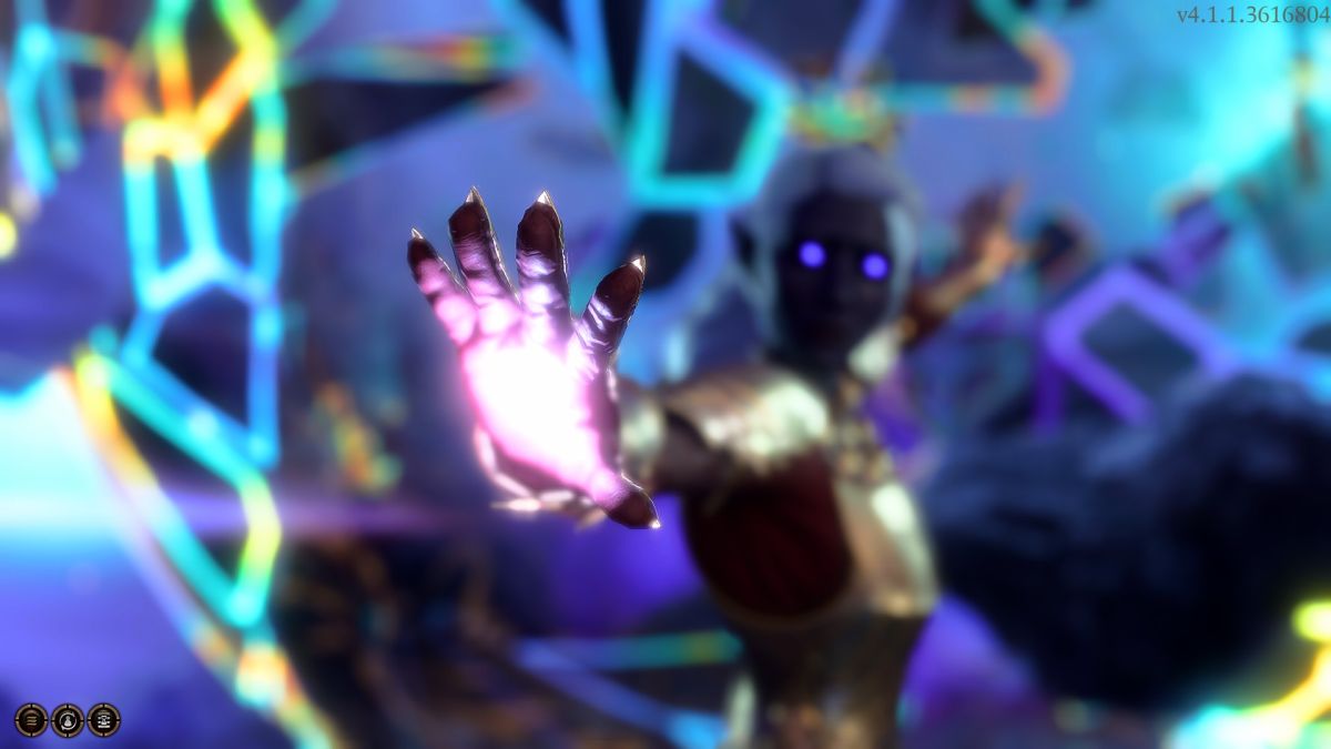 Dream Guardian reaching out with glowing hand