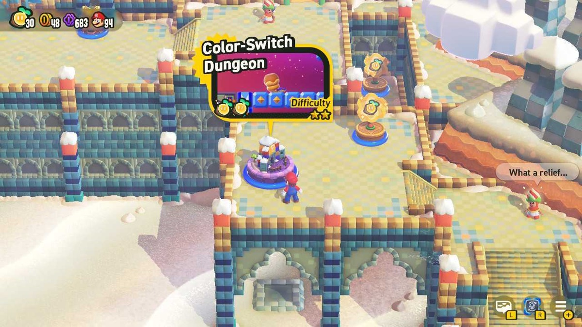 Color-Switch Dungeon — all secrets in Super Mario Bros. Wonder ...