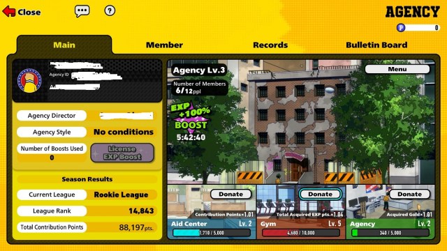 The My Hero Ultra Rumble agency mode increases your experience and gold