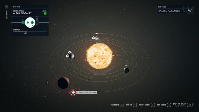 Starfield Starstation RE-939 location skill guide quest starmap