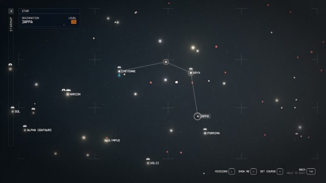Vulture's Roost in Starfield free ship star map jaffa