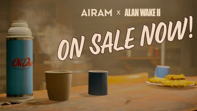 Alan Wake coffee thermos.